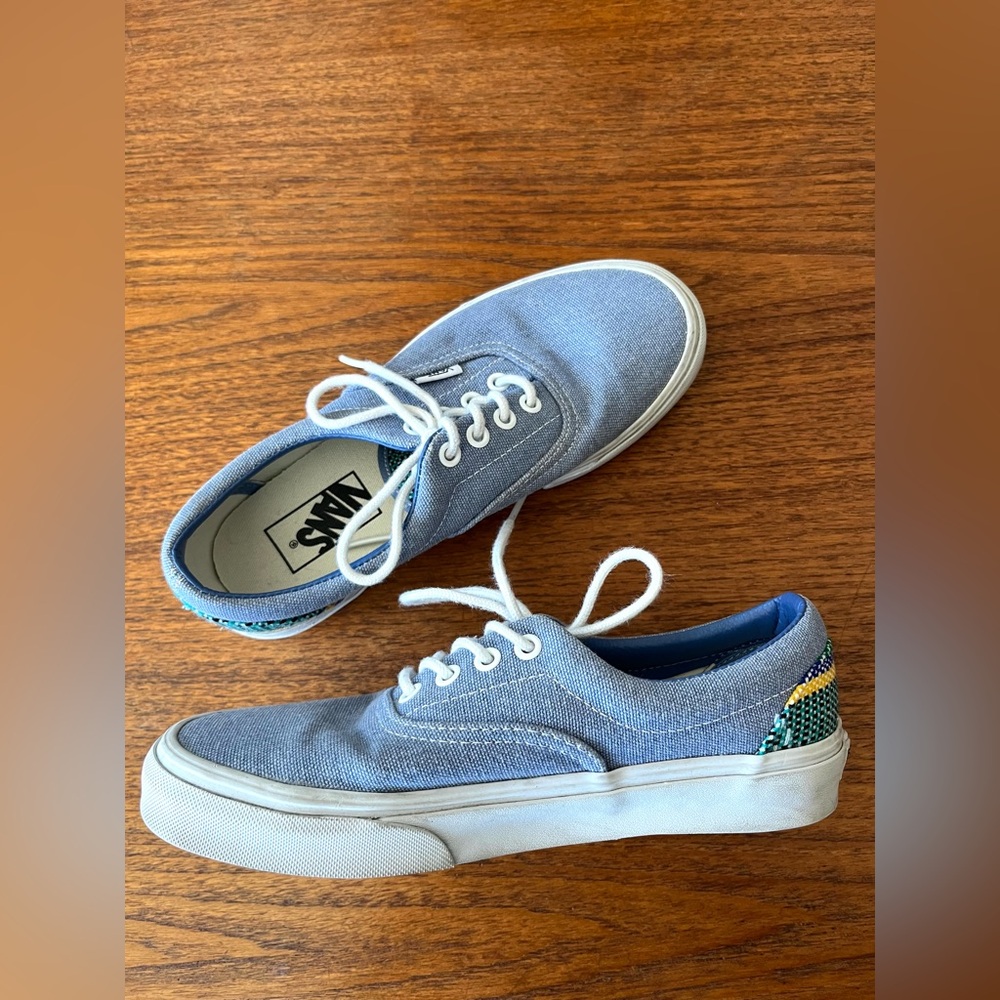 Vans Shoes Era - Blue Canvas (baja/rivera/true white). Size 7 Women. Light wear